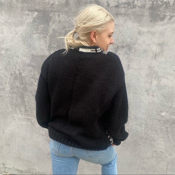 VINTAGE Oversized Grunge Sweater Chunky 90s - Picture 5 of 8